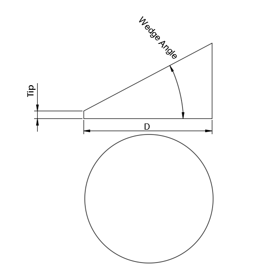 Custom Optical IR ZnSe Wedge Window Wedge Prism