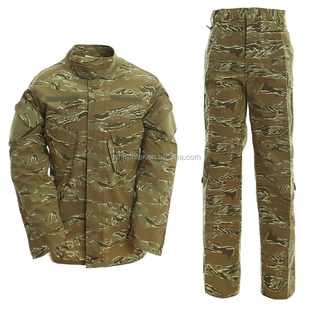 ACU Combat Tiger Striped Suit Camouflage Smock Uniform