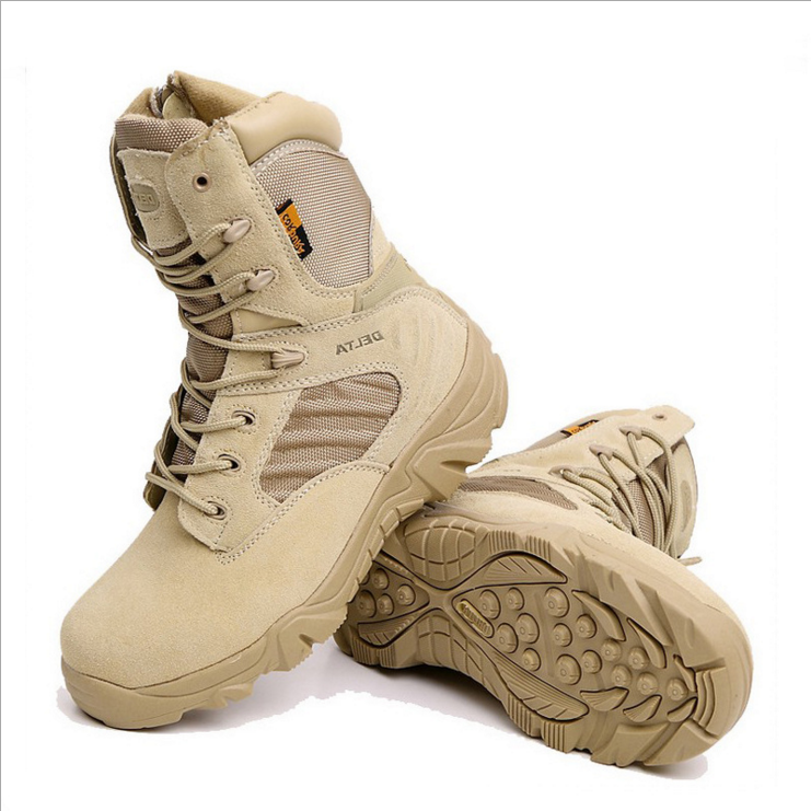 High-top Combat Leather Outdoor Desert Tactical Boots