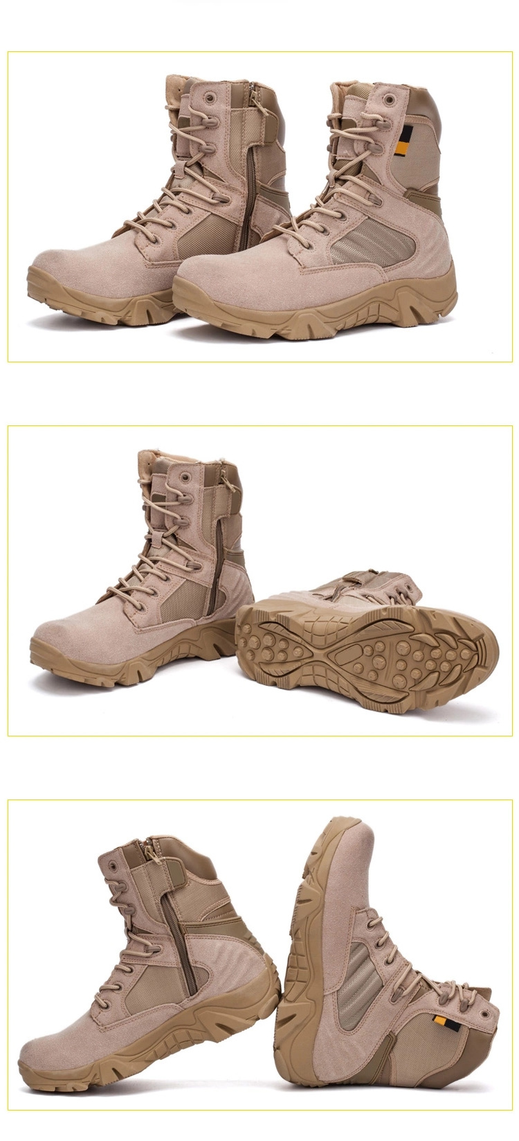 High-top Combat Leather Outdoor Desert Tactical Boots