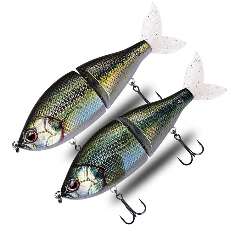 Bass Trout Multi Jointed Segment Lure 150mm Slow Sinking Swimbait Swim Bait Lure Blanks Glide Bait Unpainted Lure