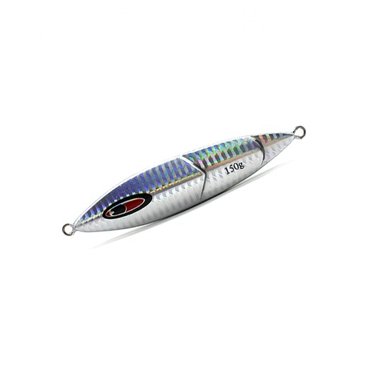 luminous color 150g LED flashlight Eye Slow Jig Deep Sea Metal Lead Jigging Lure for Saltwater