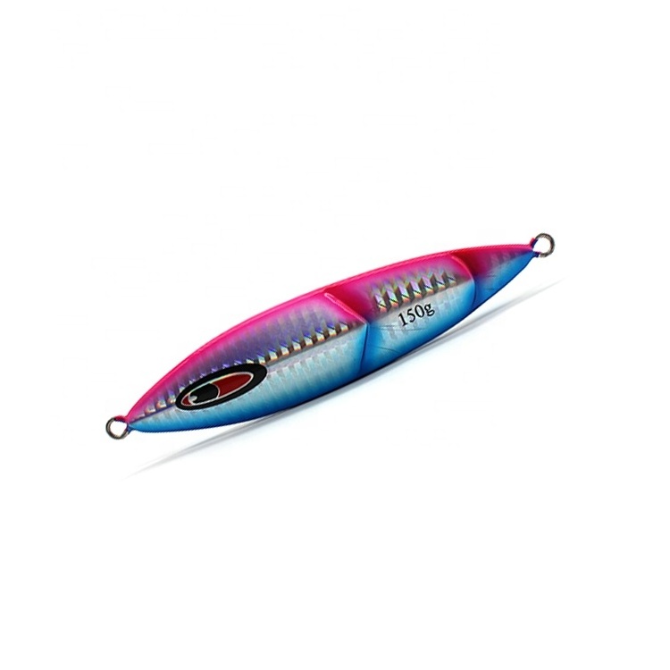 luminous color 150g LED flashlight Eye Slow Jig Deep Sea Metal Lead Jigging Lure for Saltwater