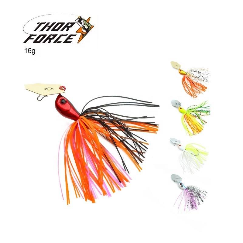 THORFORCE 5 Colors Spinner Bait Fishing Lure Waterscreen bearded guy bait Bass Assassin Jigheads Silicone Lure Skirt Material