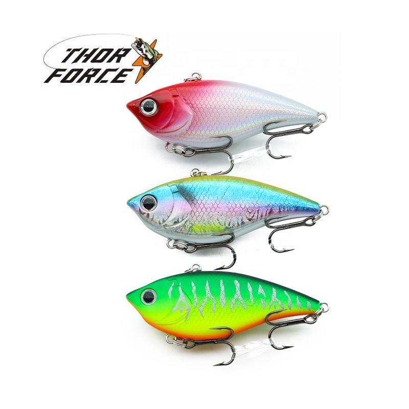 THORFORCE 60MM vib fishing lures 9ghard bait vib lure with strong fishing hook Abs plastic vib lures