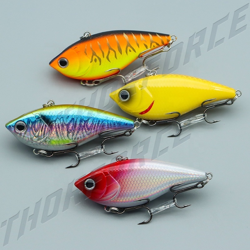 THORFORCE 60MM vib fishing lures 9ghard bait vib lure with strong fishing hook Abs plastic vib lures