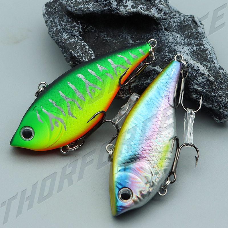 THORFORCE 60MM vib fishing lures 9ghard bait vib lure with strong fishing hook Abs plastic vib lures