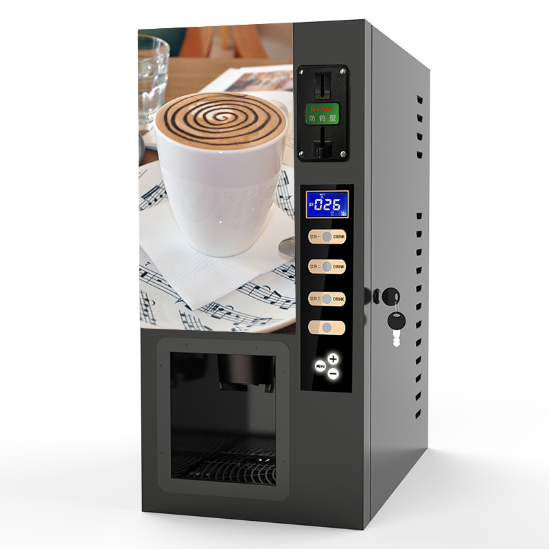 Automatic Coffee Dispenser Vending Commercial instant Coffee Vending Machine with Coin Operated