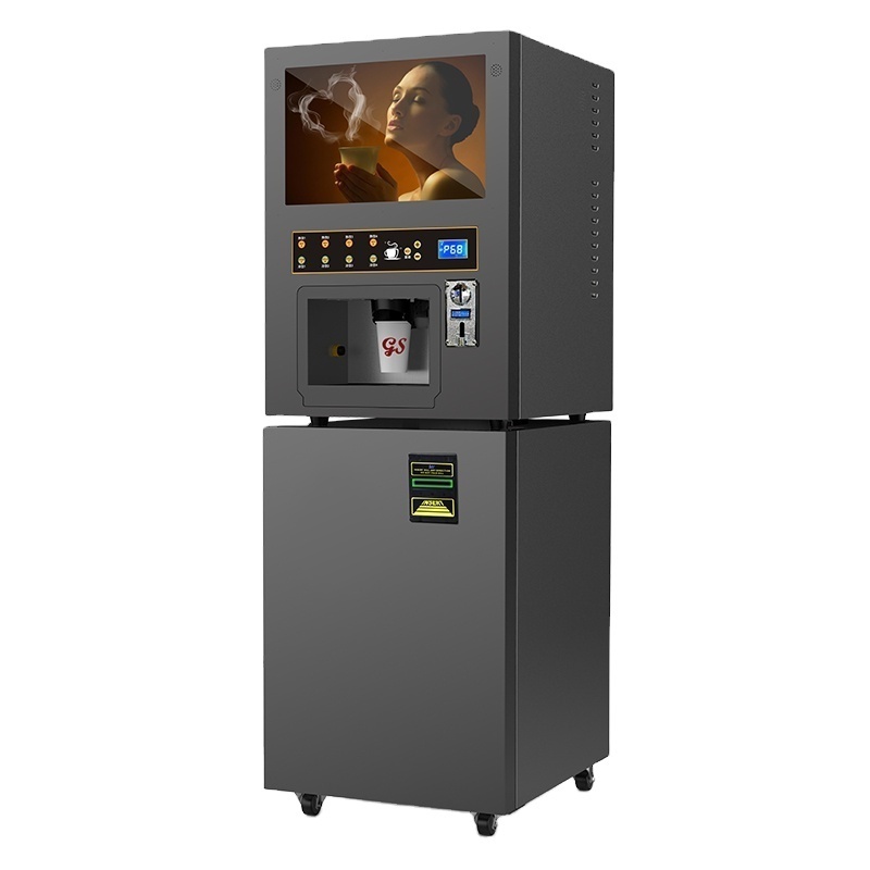 Coffee machine Automated coffee machine bean bubble tea manufacturing premixed based tea coffee vending machine