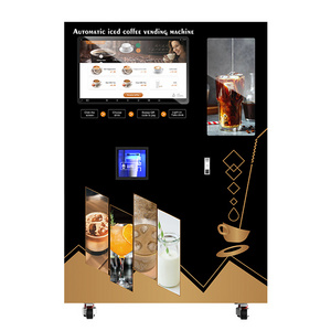 Indoor and Outdoor Fully Automatic Juice, Milk Tea, Iced Coffee Vending Machine For Malls and Supermarkets