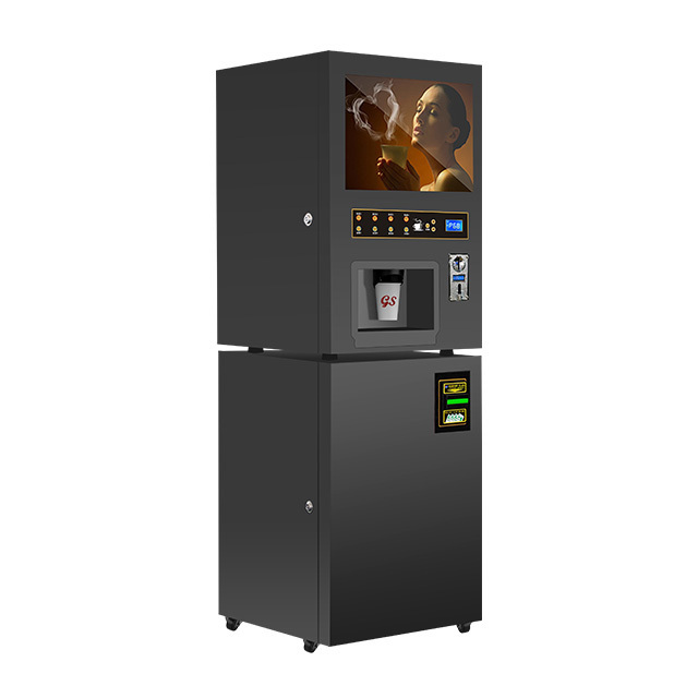 Hot and Cold Coffee Vending Machine Commercial Beverage Vending Machine With Cup Dispenser