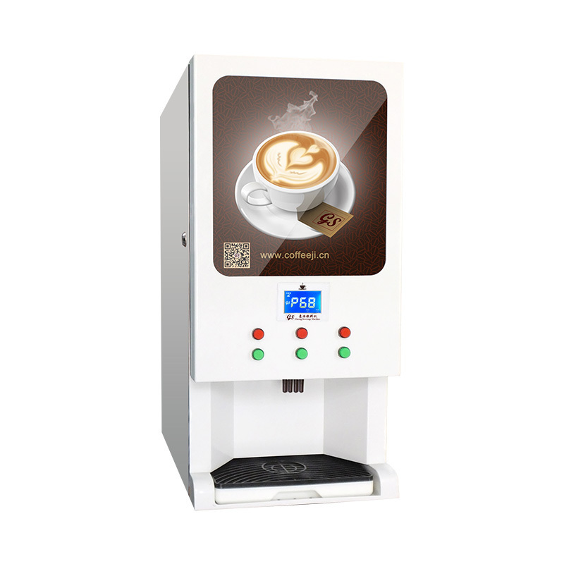 3 Hot and 3 Cold Drink New Small Tea Time Coffee Vending Machine Coin Operated Coffee Maker