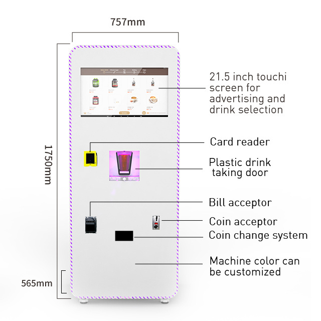 Money Making Vending Machine with Commercial coffee vending machine coffee kiosk mobile food trailer