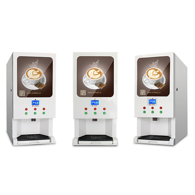 3 Hot and 3 Cold Drink New Small Tea Time Coffee Vending Machine Coin Operated Coffee Maker