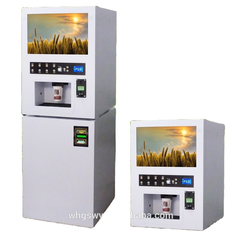 Coffee machine Automated coffee machine bean bubble tea manufacturing premixed based tea coffee vending machine