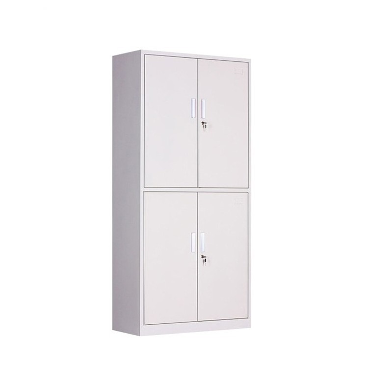 Locker File Storage Cabinet Structure Steel Double Section Metal School Office Knock Down Foldable Office Furniture Modern