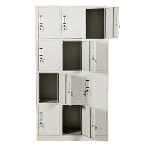 Communal Facilities 12 Doors Smart Locker Clothes Metal Storage Locker Personal Goods shelf With Key