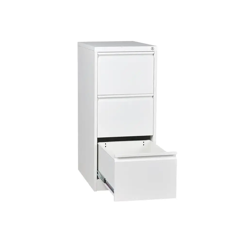 2023 Office Table Drawer With Locking Bar Hanging A4 Folder Vertical Storage 4 Drawer Steel Filing Cabinet