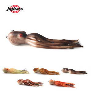 JIGBASS MYSL1 20cm 180G 200G 250G 300G Realistic Eyes Rubber Material Super Luminous Lead Jig Head Octopus Soft Fishing Lures