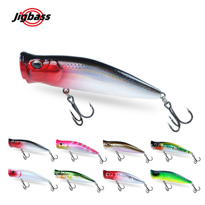 JIGBASS Factory 1PO70PO86 7cm 8.6cm Topwater Floating Fishing Lures Surf Fishing Floating Lure Saltwater Popper Fishing Lures