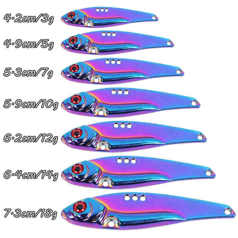 3g 5g 7g 10g 12g 14g 18g Metal Vib Lures Hard Bait Freshwater Seawater Fishing Artificial Lures