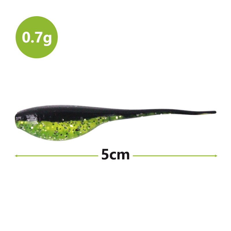 Lifelike Fishing Baits Soft Lure 0.7g 5cm Soft Fishing Baits Artificial Silicone Attractive Crankbaits