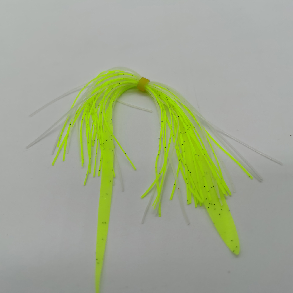 12cm 30+1 Strands Skirts Silicone Jig Fishing Wire Bait Buzzbaits Spoon Skirts Fly Tying Silicone Skirt Material