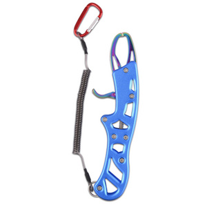 215mm 8.4in 127g  Colored titanium Aluminum Alloy Fish Control Pliers fish Gripper fishing Tongs Gear Fish Control  Tools