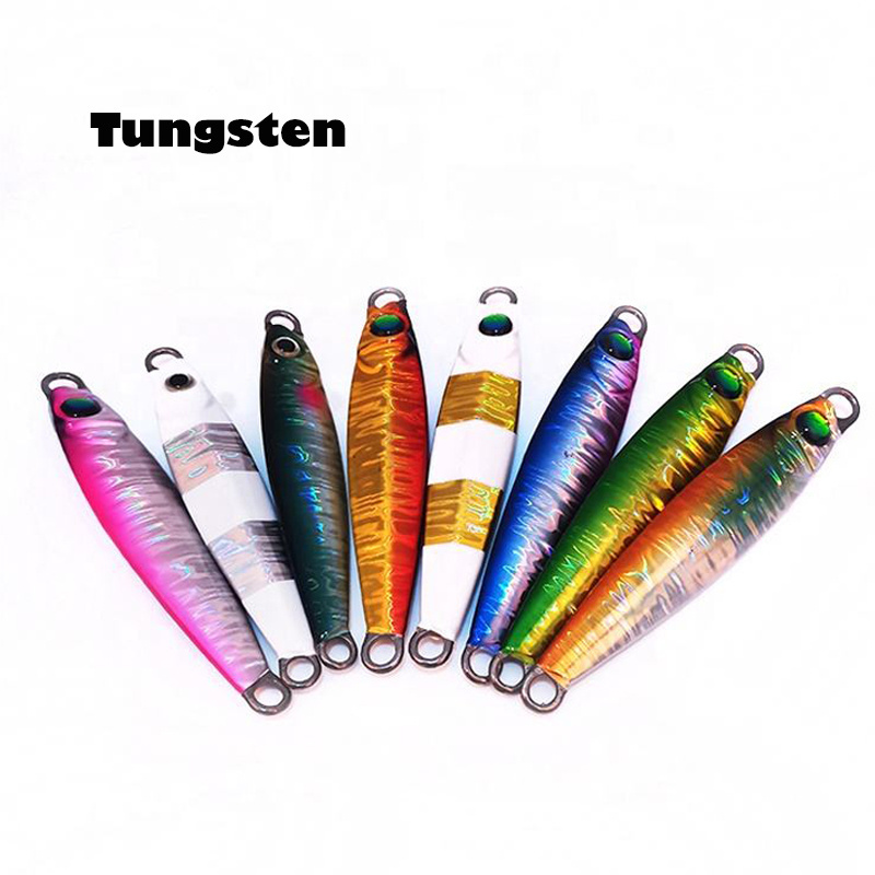 Unpainted Blanks Alloy Body Tungsten saltwater lures fishing metal jig head with spinner blade fast slow fall pitch jigs fish