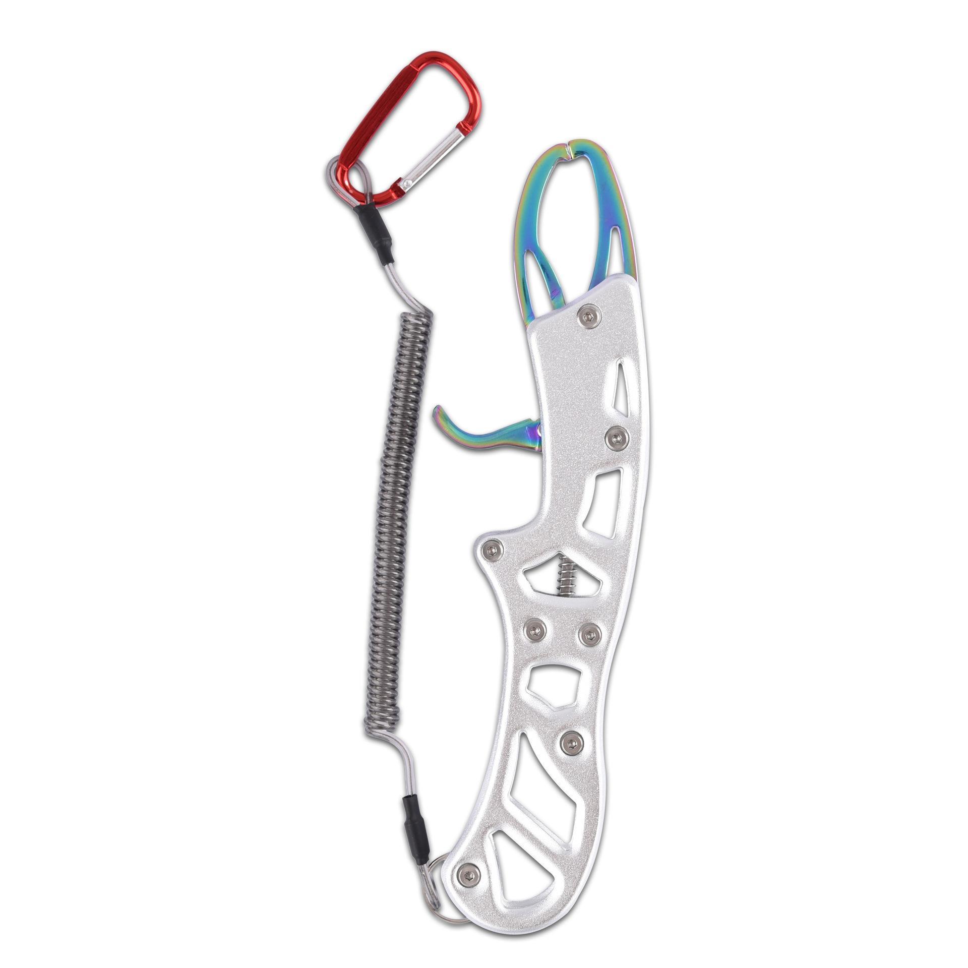 215mm 8.4in 127g  Colored titanium Aluminum Alloy Fish Control Pliers fish Gripper fishing Tongs Gear Fish Control  Tools