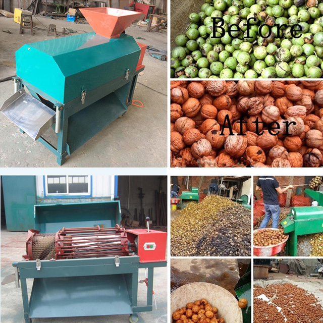 small walnut shell separating processing making crusher equipment machine