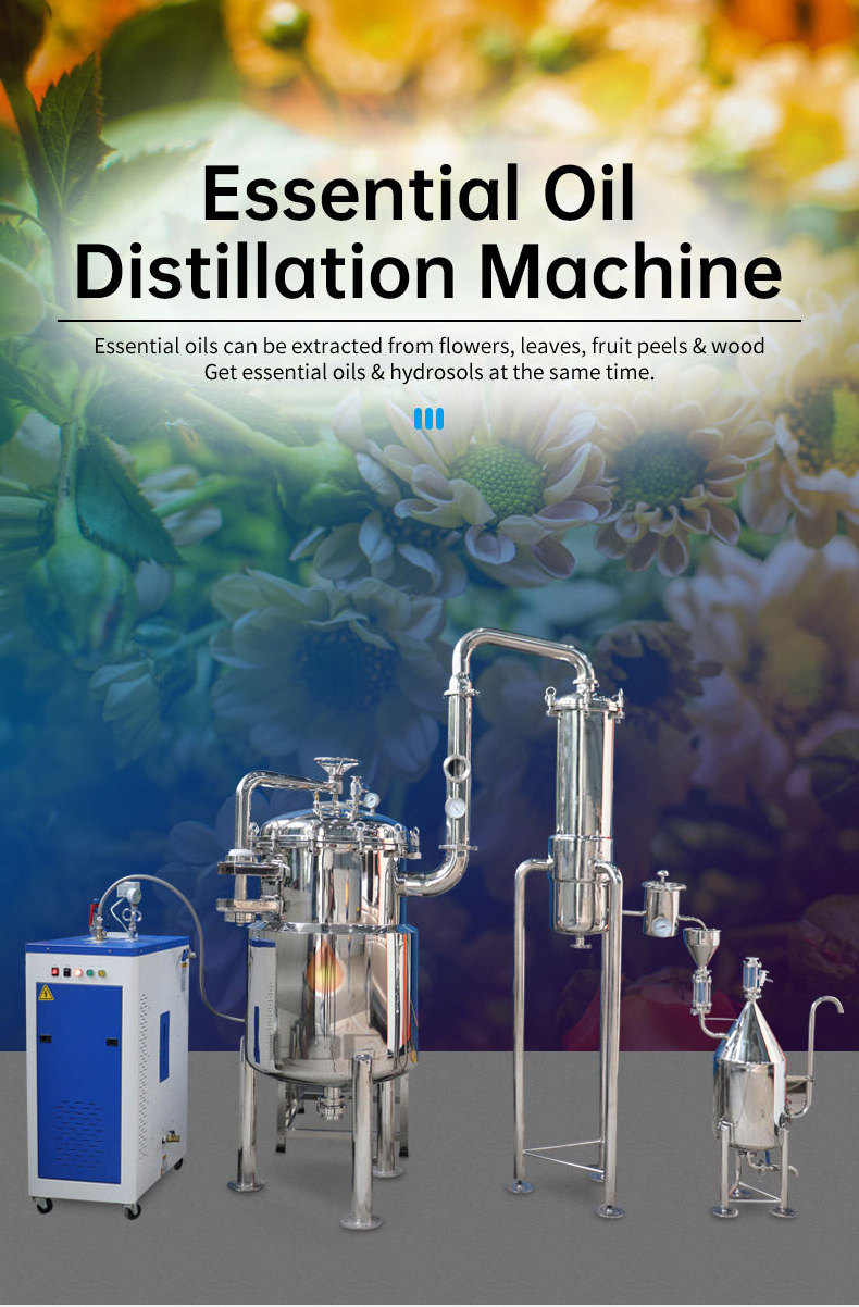 jasmine essential oil distillation industrial steam ultrasonic solvent extraction machine