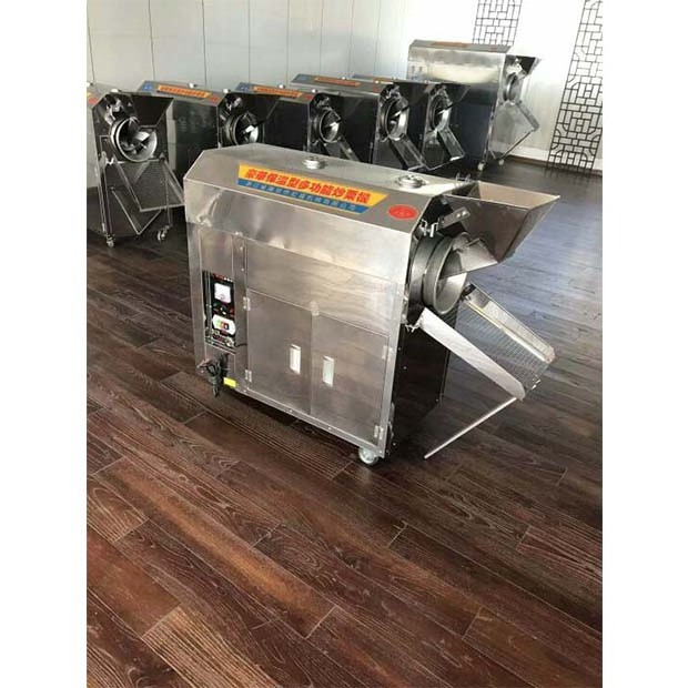 Factory  price supply cooker electric and gas heating peanut cocoa bean shea nut corn roasting machine