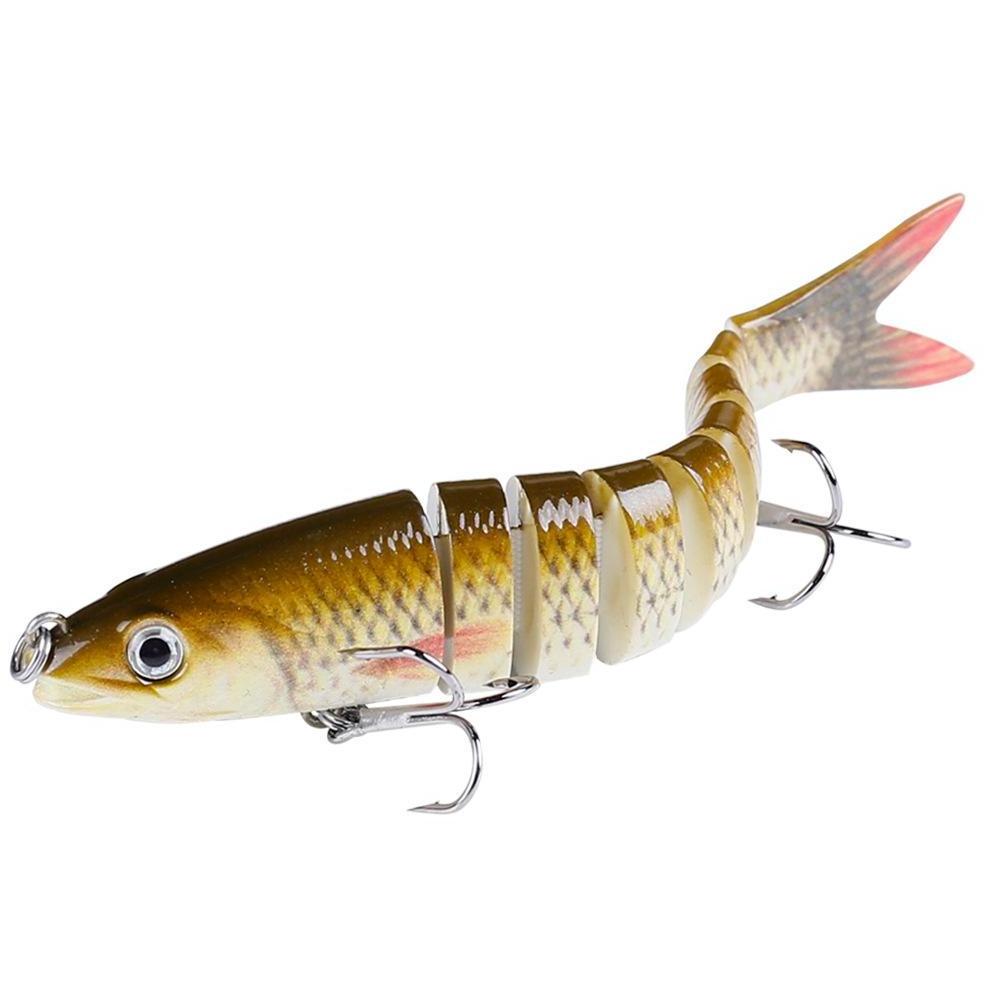 10CM 10G Lifelike Swimming Action Jointed Swimbait 9 Segments Sinking Trolling Lure Hard Bait Trout Multi Jointed Fishing Lures