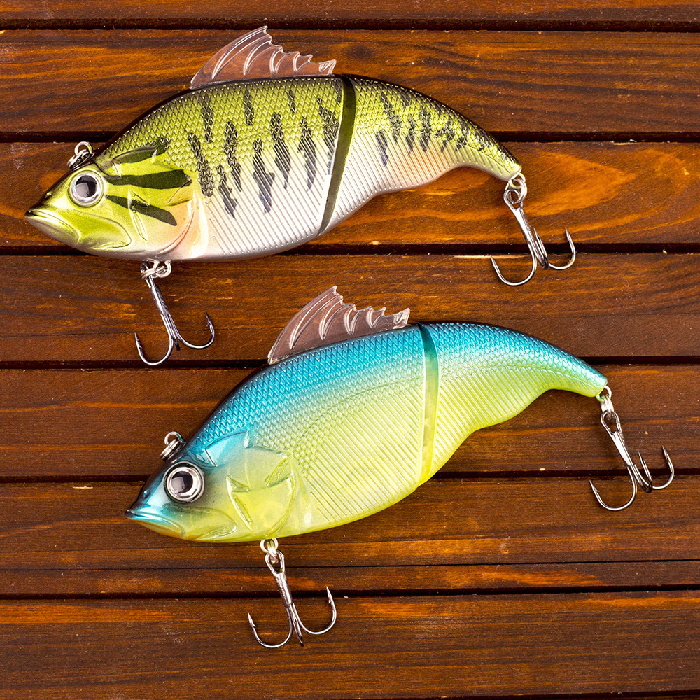 Gilde Bait Swimbait 11.5CM 37.5G 2 Sections Jointed Body Rattles Shad Lipless Swimbait Bass Pike Fishing Lures Hard Plastic