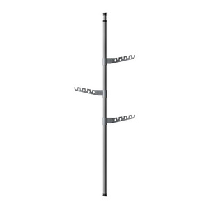 Custom 6 Wings Adjustable Carbon Steel Modern Clothing Hanger Stand Telescopic Pole Clothes Rack for Laundry Drying