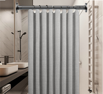 Hot Selling Metal Rustproof Shower Curtain Rod Adjustable Telescopic Stainless Steel Wardrobe Clothes Hanger Pole with Spring 10