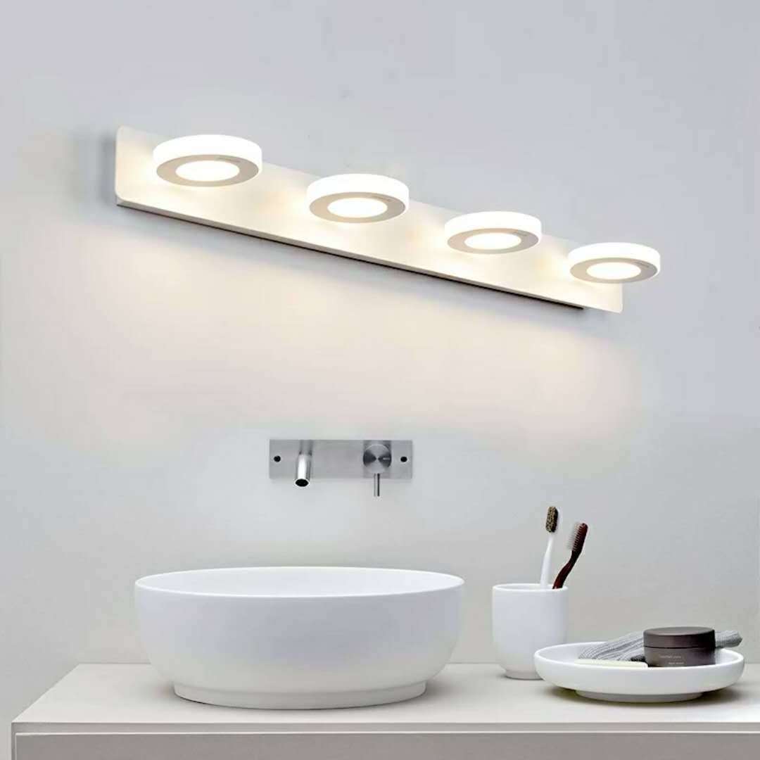 New Design LED Bathroom Washstand Mirror Lamp Acrylic 360 Degree Rotating  Mirror Cabinet Lamp Makeup Lamp