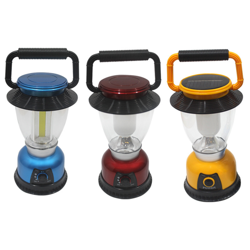 2022 New Arrival Outdoor Hanging Solar Camping Light Portable Emergency COB led Light with Speaker USB output Outdoor lantern