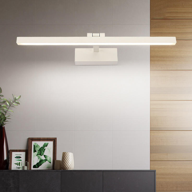 Modern Bathroom Decorative Lamp 40 50 60 70 90 100cm Wall Mount Mirror Lamp Black LED Vanity Light Led Mirror Light