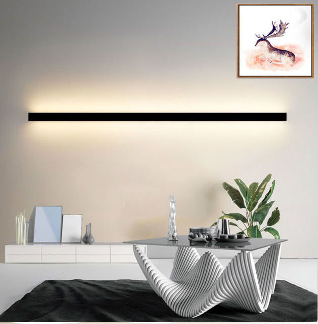 Creative Minimalist Bedroom Decoration Long Strip lamp bedside wall lamp Light Fixtures 60cm 80cm 100cm 120cm Wall lights