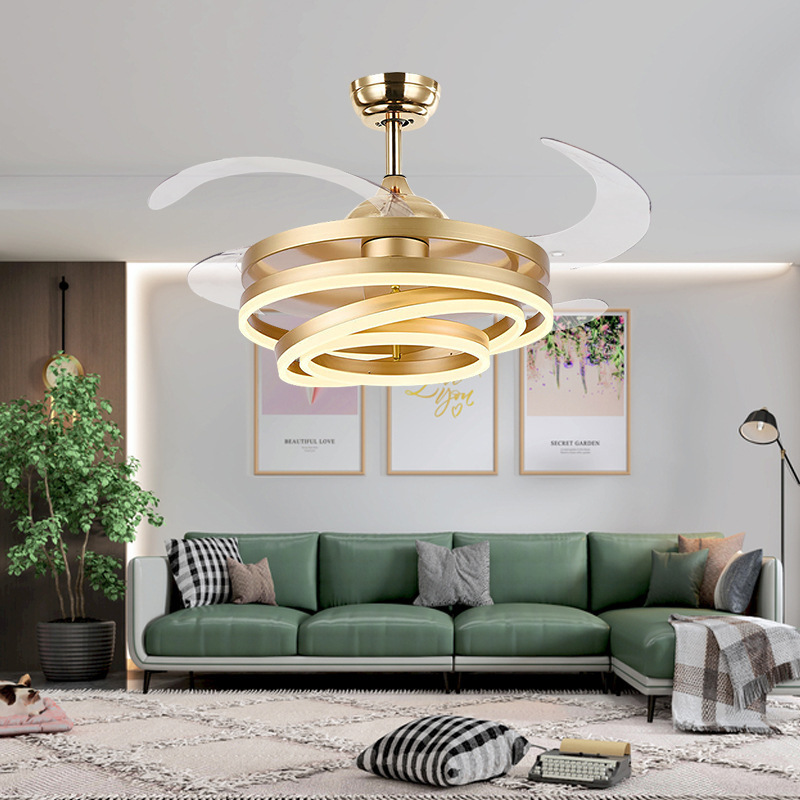 Hot Sale 42 48 Inch Energy Saving Indoor Lighting Fancy Led Ceiling Fan Lamp Modern Decorative Chandelier Smart Ceiling Fan