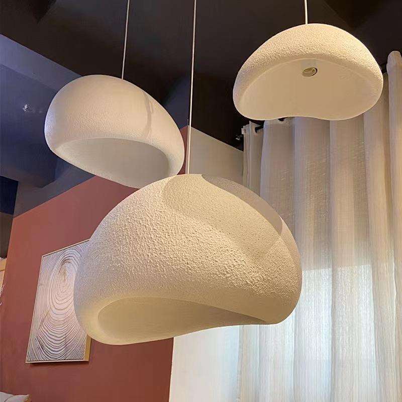 Modern Chandelier Nordic Cream Style Restaurant Bedroom Hang Lamp Creative Personality Wabi-sabi Pendant Lighting