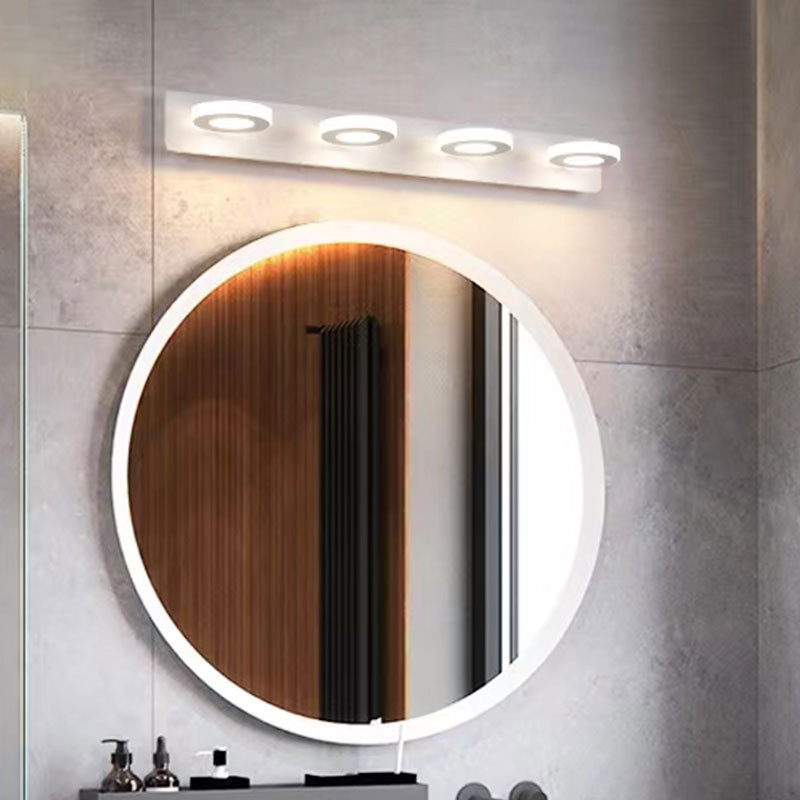 New Design LED Bathroom Washstand Mirror Lamp Acrylic 360 Degree Rotating  Mirror Cabinet Lamp Makeup Lamp