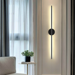 Modern Simple Living Room Bedroom Bedside Linear Wall Sconce Lamps Up Down Background Opposite Luminous Black Led Wall Lights