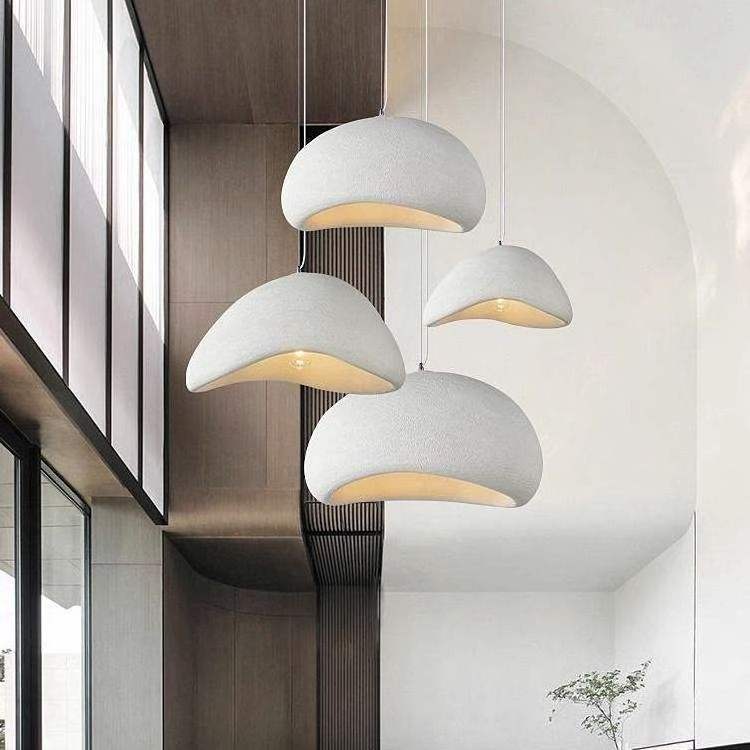 Modern Chandelier Nordic Cream Style Restaurant Bedroom Hang Lamp Creative Personality Wabi-sabi Pendant Lighting