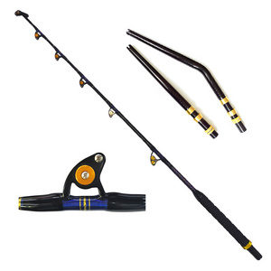 OEM 130lbs 200lbs bent straight butt trolling rod 5' 6' fiberglass big game fishing trolling tuna rod