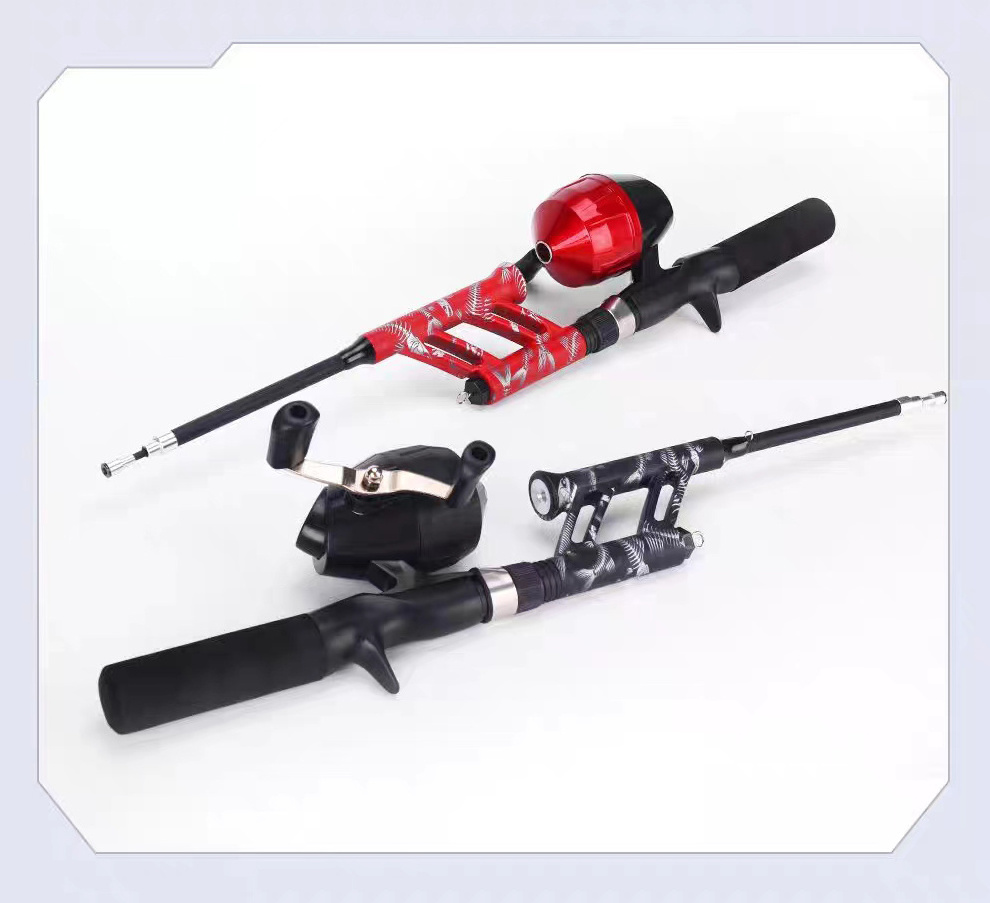 76cm Telescopic Kids Fishing Poles Fishing Rod and Reel Combo Kit boat Ice raft rod