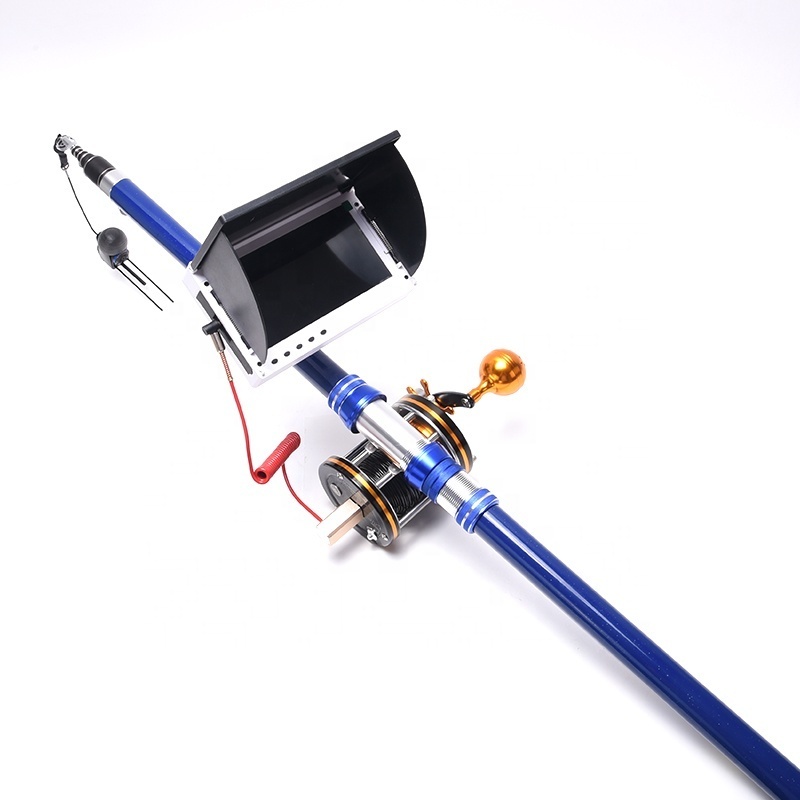 Customization 220 Angle telescopic fishing rod reel with visual camera 6