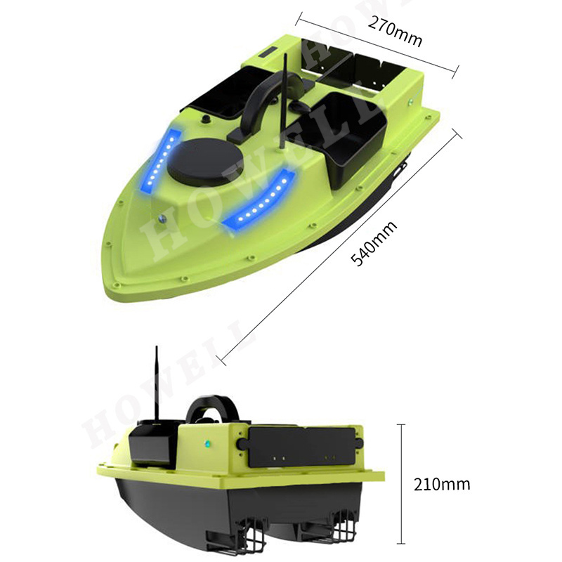 Boatman RC 600meters autopilot GPS sonar fish finder carp fishing bait boat 4 hoppers